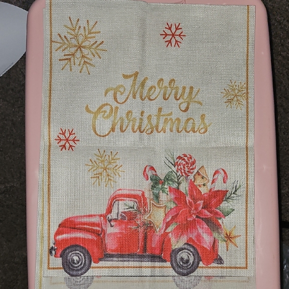 Christmas Red Truck Holiday Table Runner 72x13in - Picture 1 of 4